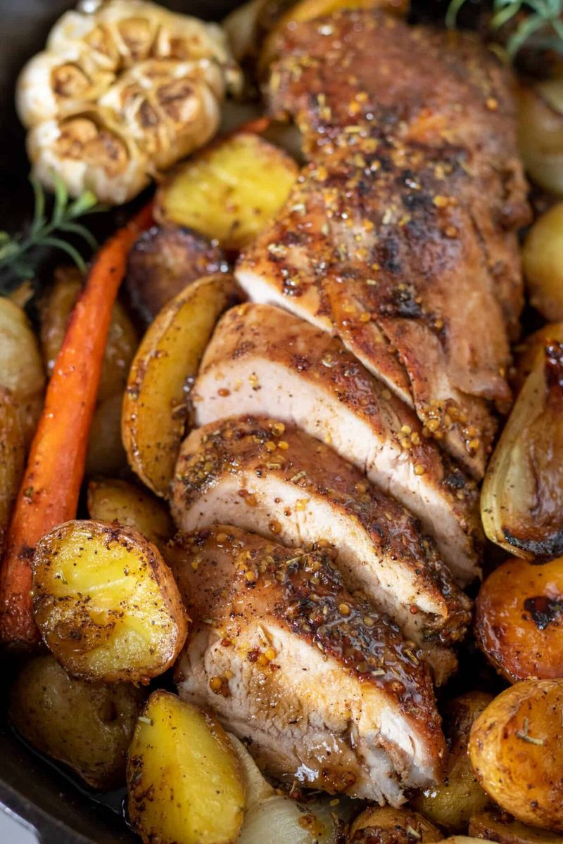 Pork Tenderloin and Root Vegetable Casserole