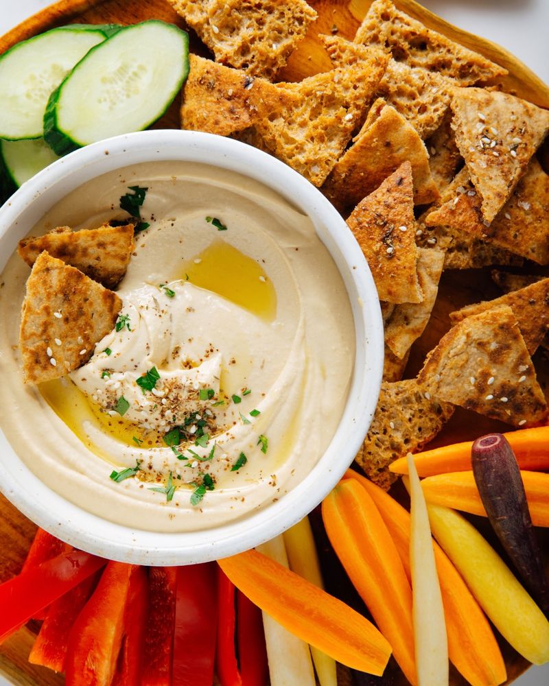 Homemade Pitta Chips And Dips