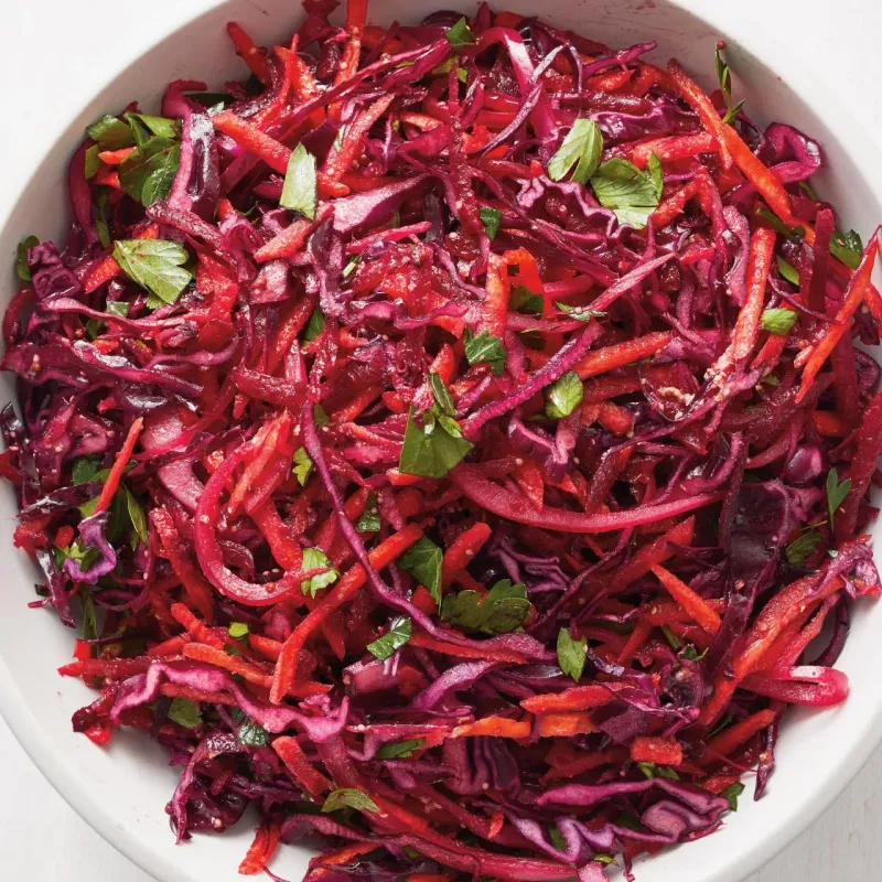 Red Cabbage and Beet Coleslaw