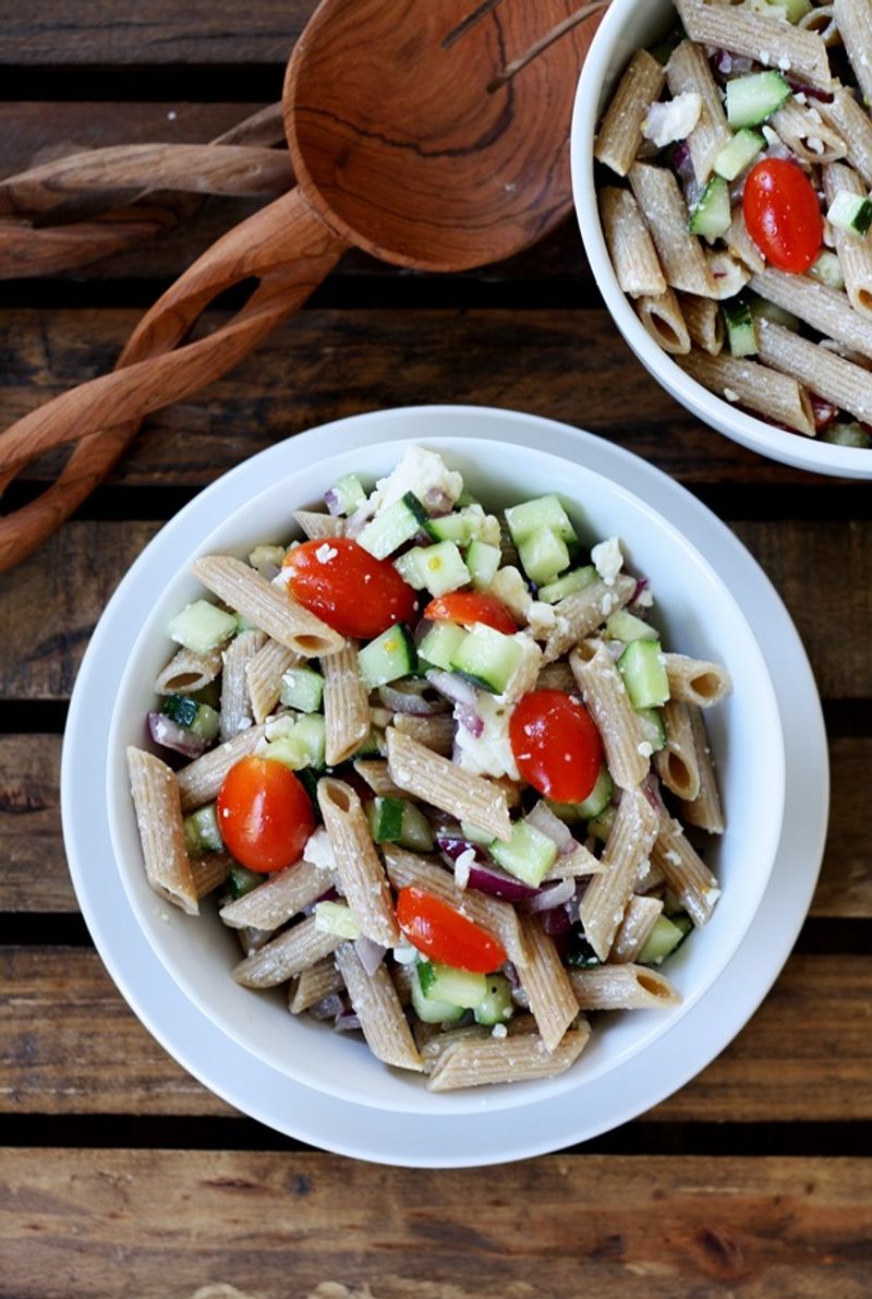 Whole Wheat Pasta Salad with Vegetables