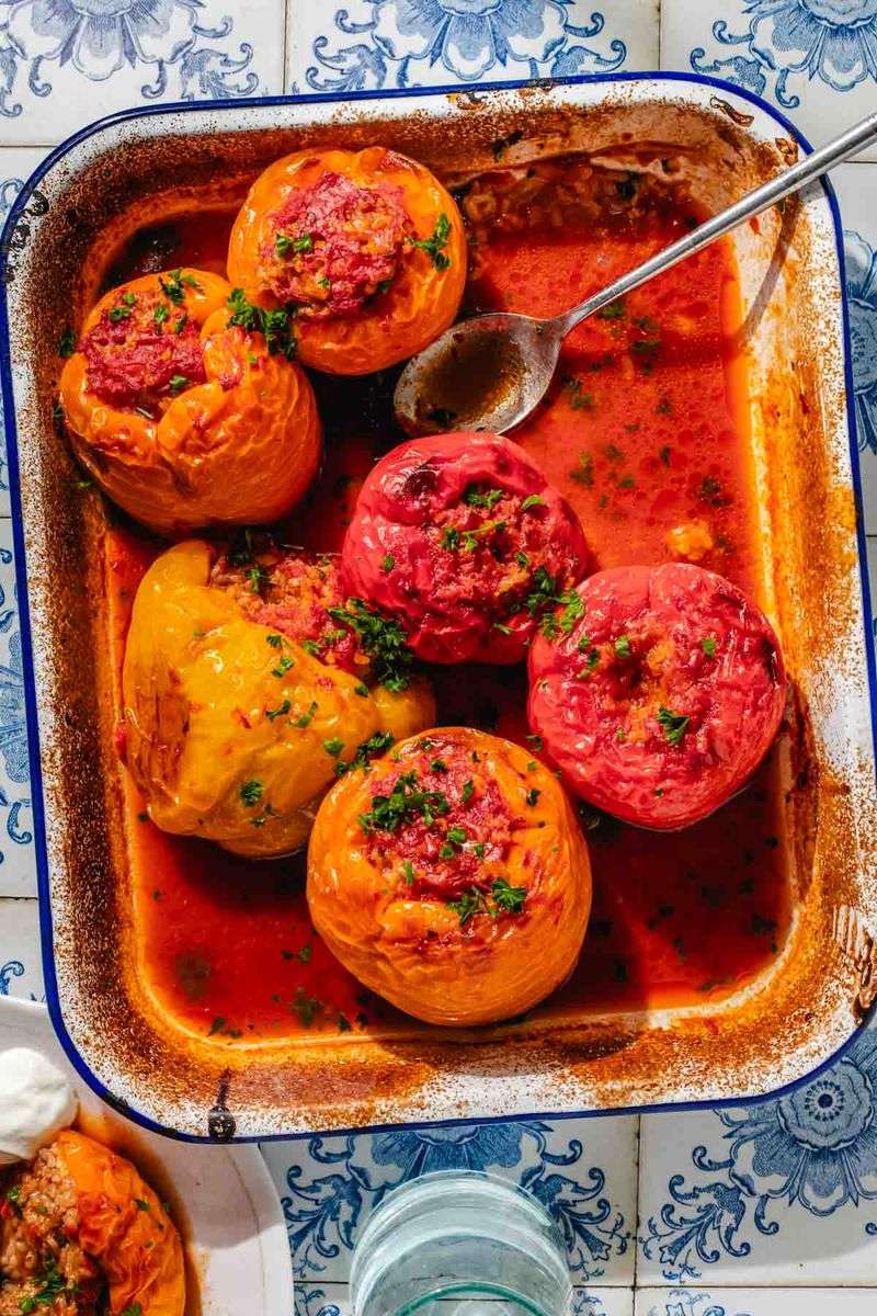 Mediterranean Stuffed Bell Peppers