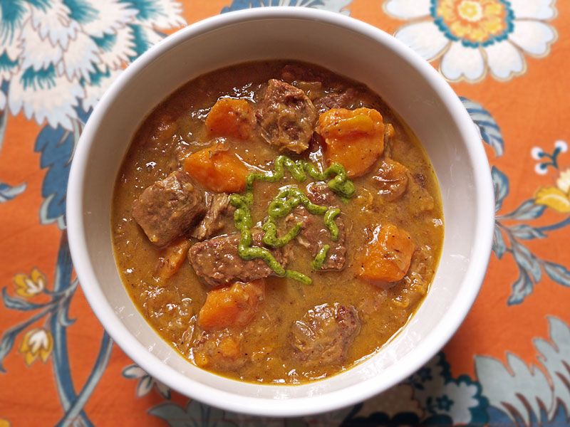 Rooibos Tea Spiced Lamb Stew