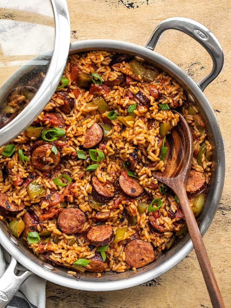 Spicy Sausage and Rice Skillet