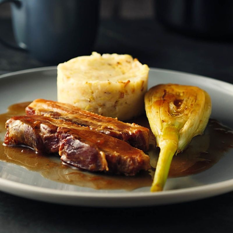 Fig and Fennel Braised Pork Belly