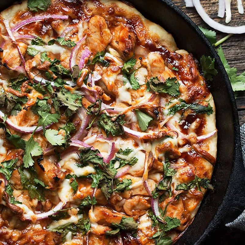 BBQ Chicken Grilled Pizza