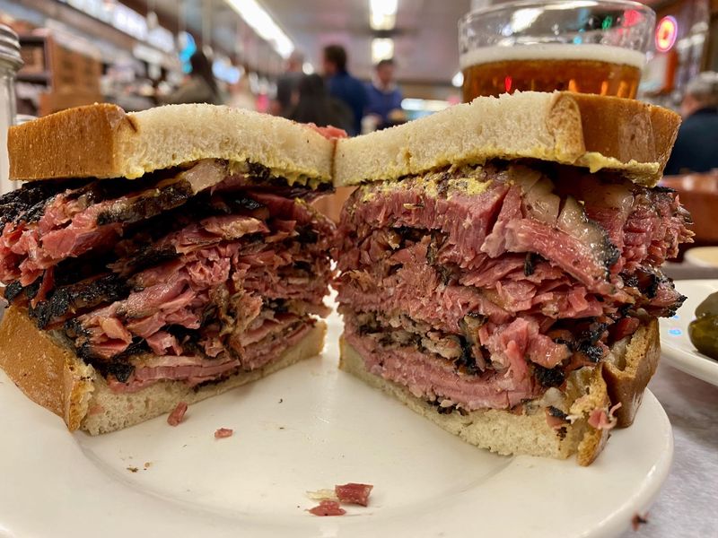 Hot Pastrami Sandwich