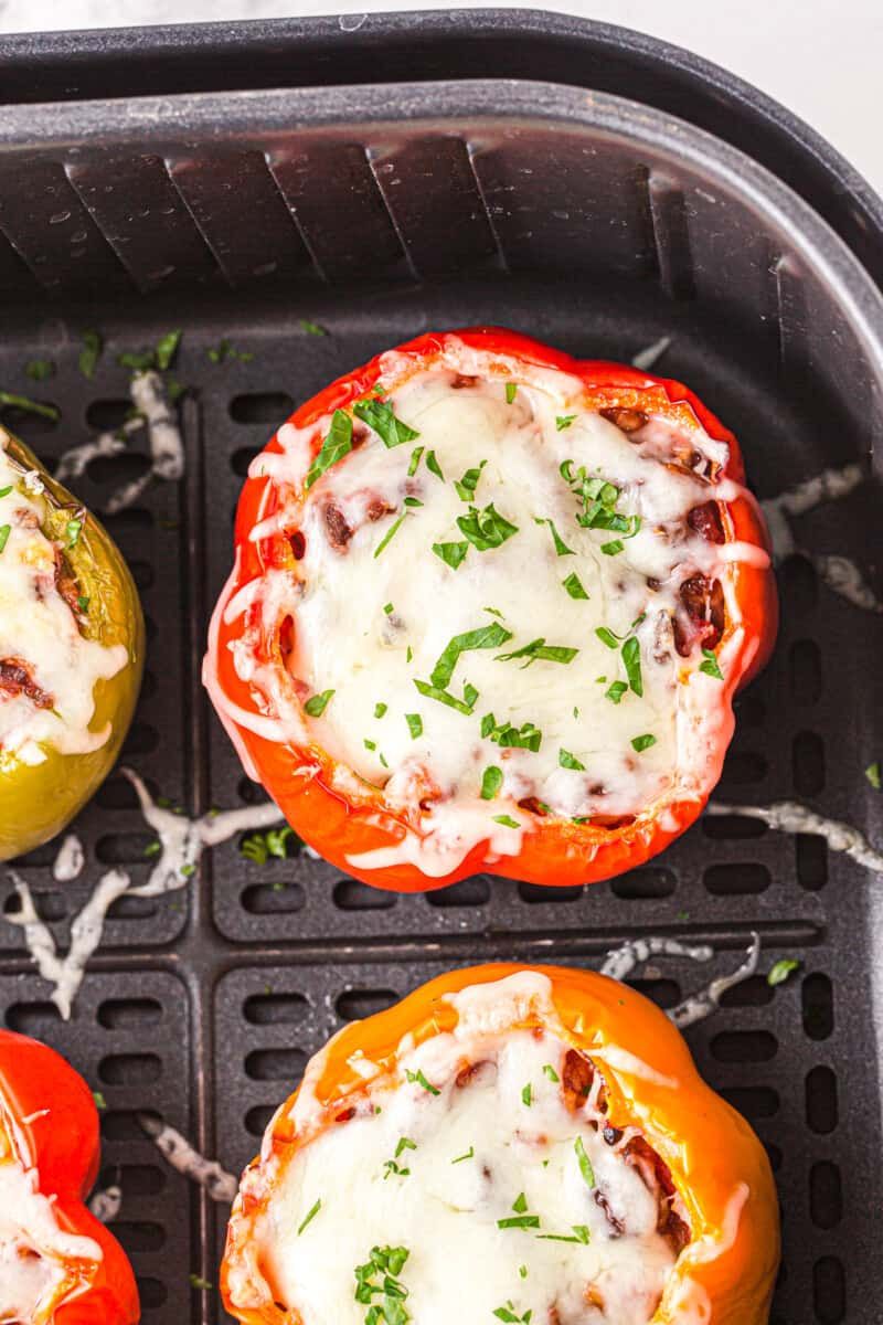 Stuffed Bell Peppers (Air Fryer Style)