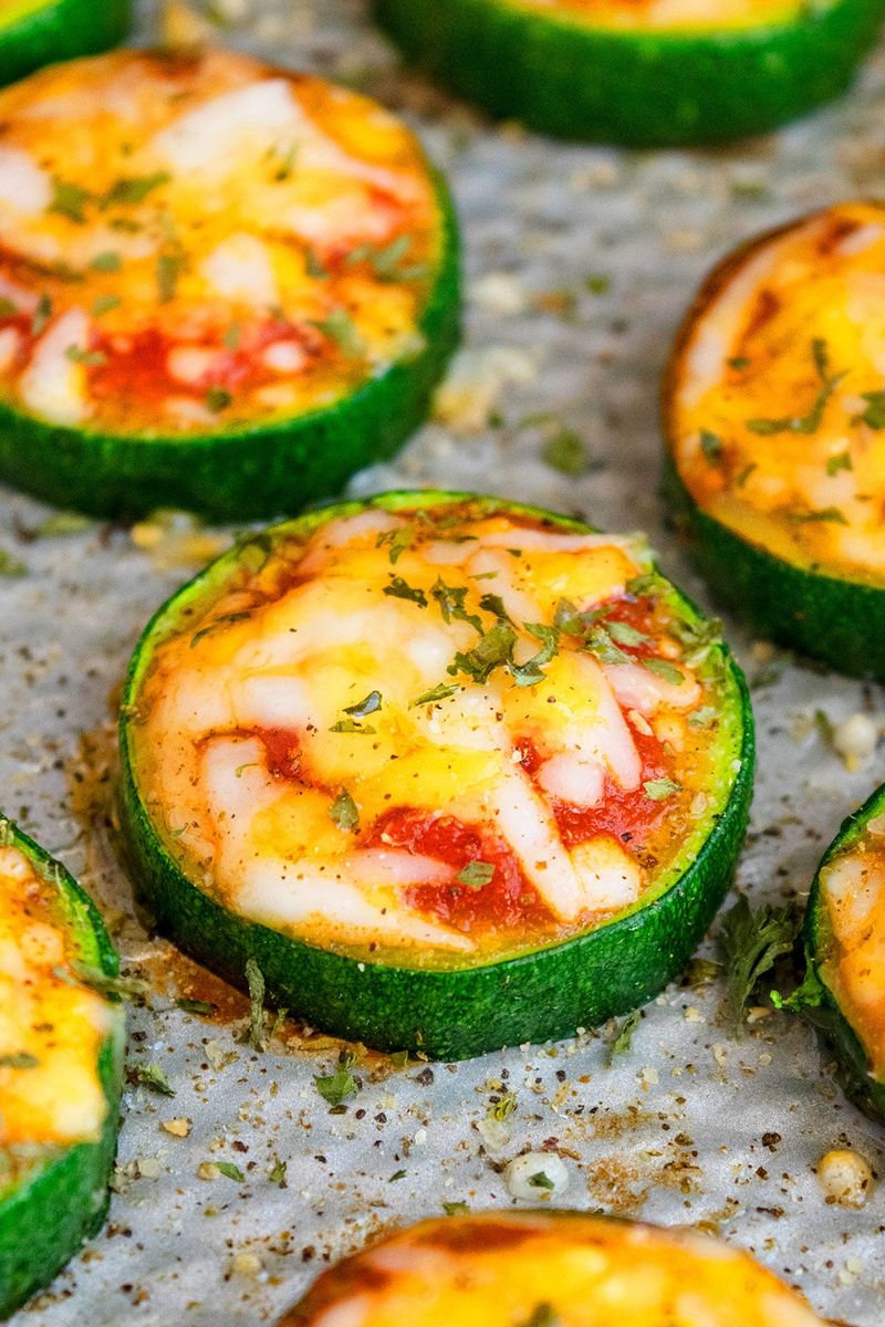 Make Zucchini Into Mini Pizzas
