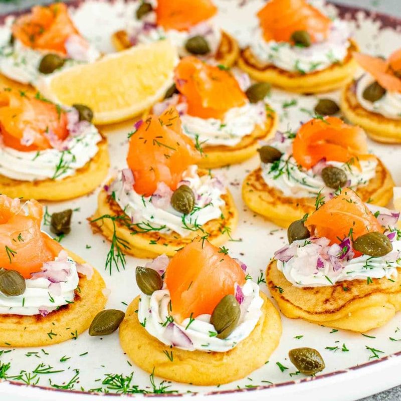 Smoked Salmon Blinis