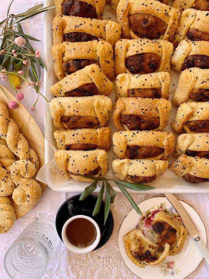 Cypriot Halloumi Pastry - Flaounes