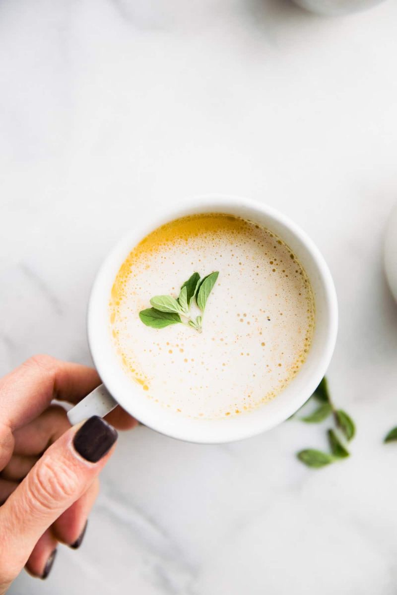 Warm Bone Broth in a Mug