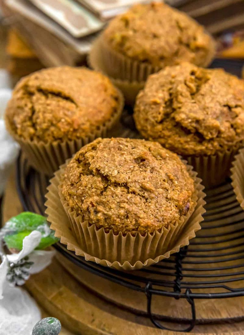Walnut And Banana Bran Muffins