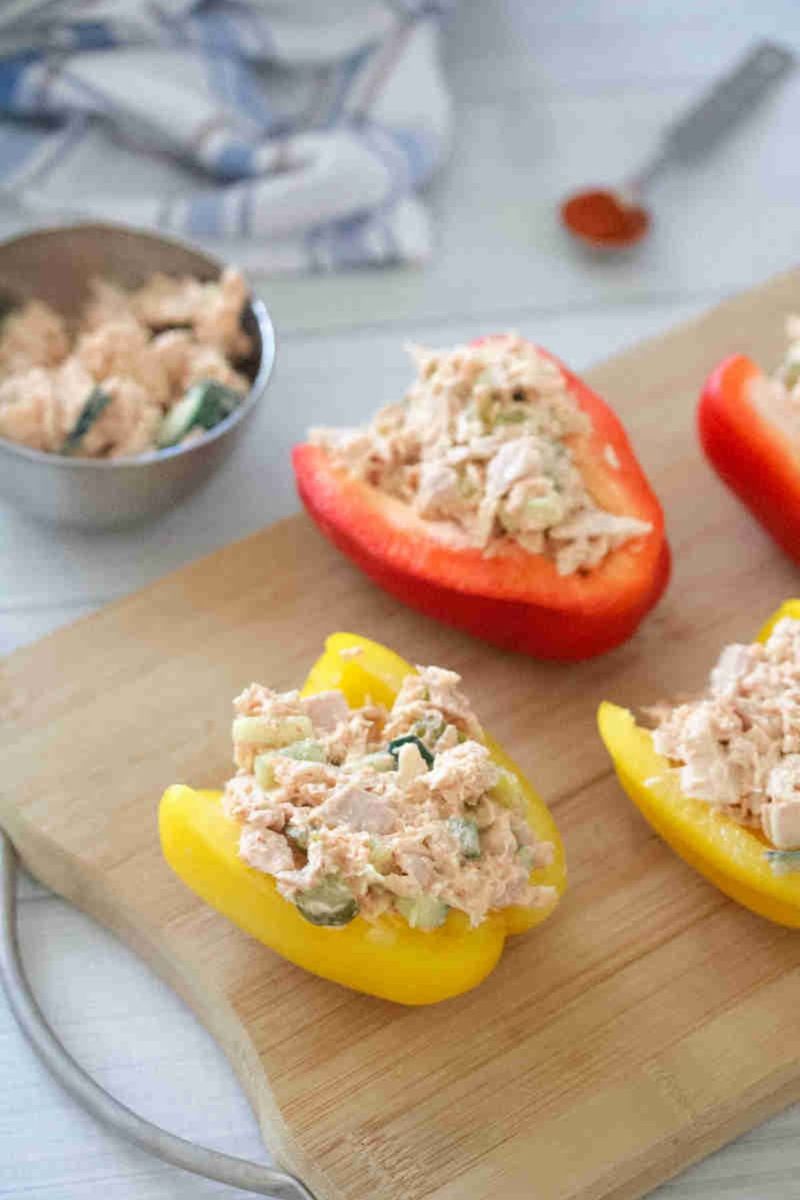 Tuna Salad Stuffed Bell Peppers
