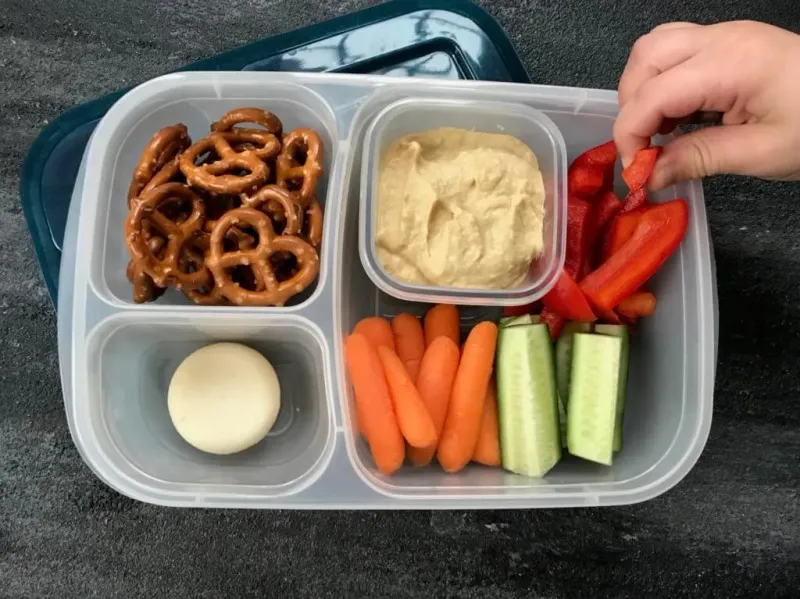 Hummus and Veggie Snack Boxes