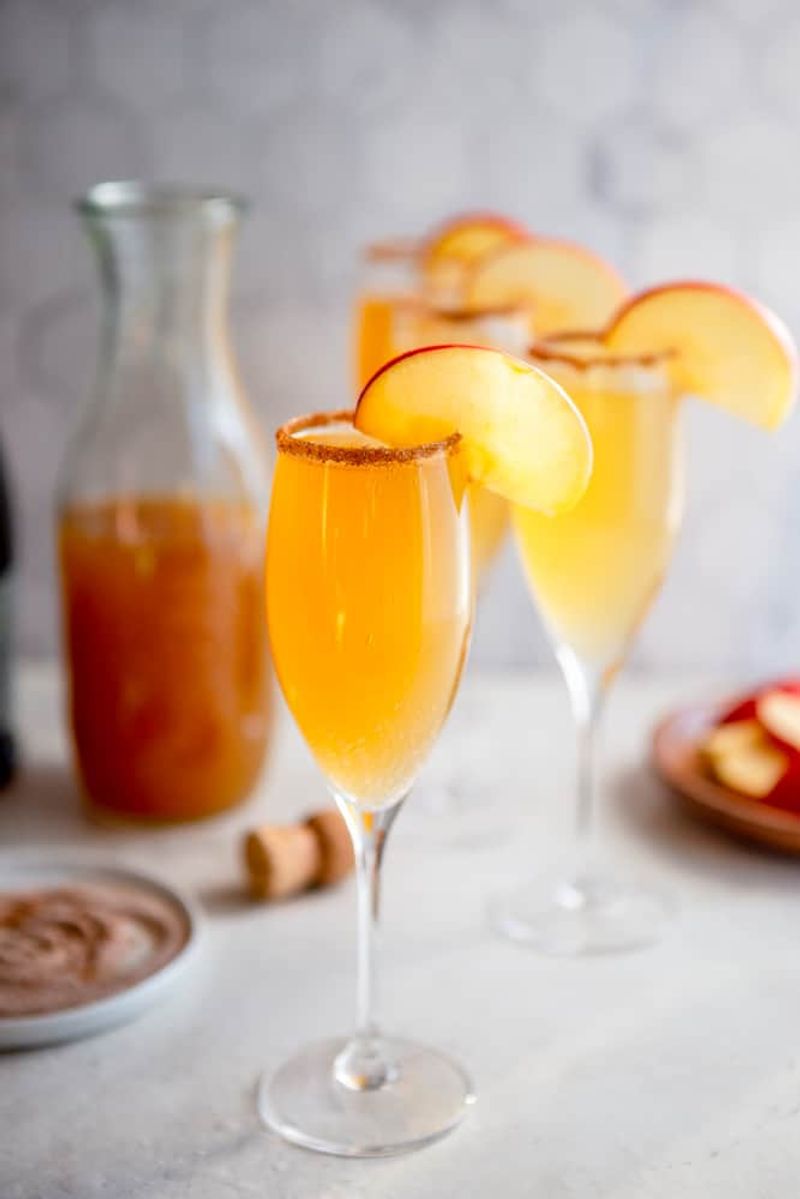 Hot Apple Cider Mimosas