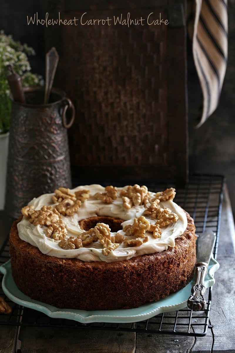 Spiced Walnut Carrot Cake