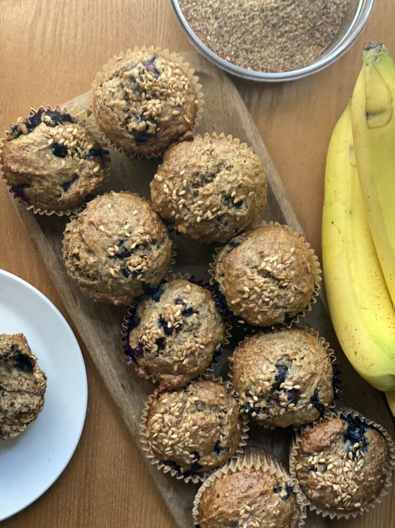 Flaxseed Banana Muffins