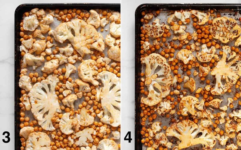 Roasted Cauliflower and Harissa Traybake