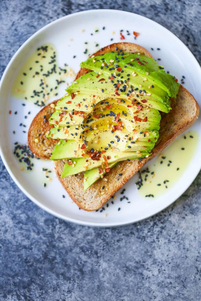 Avocado Toast on Whole Grain Bread