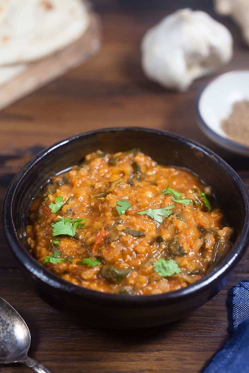 Spiced Lentil and Spinach Stew