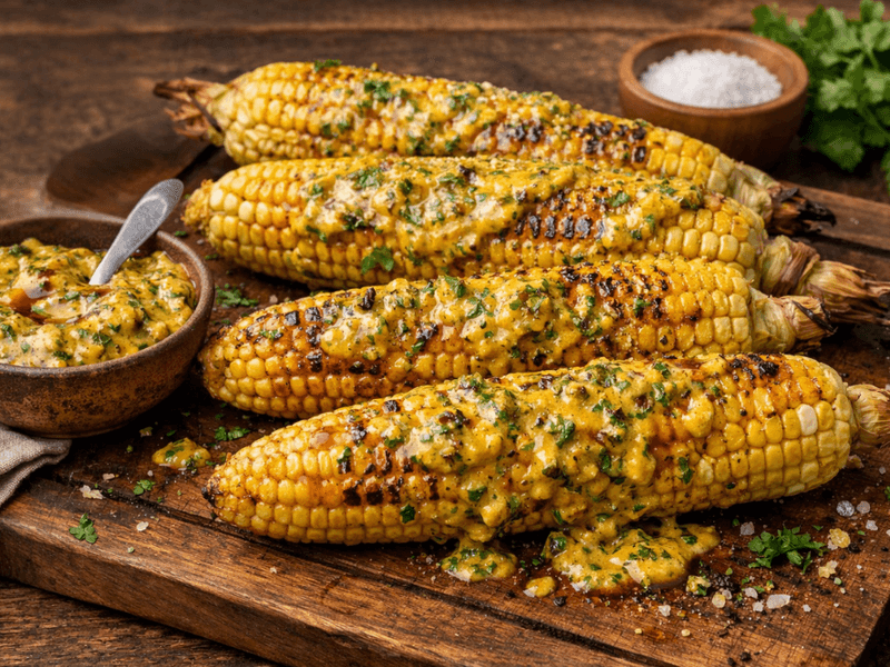 Corn on the Cob with Flavored Butters
