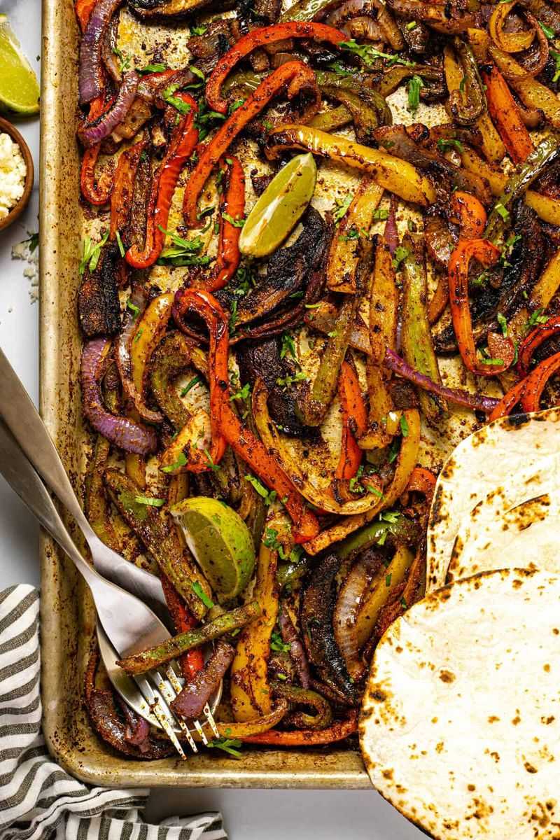 Sheet Pan Veggie Fajitas