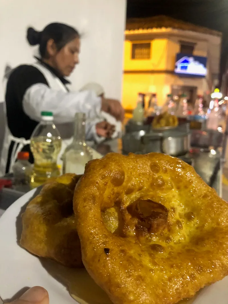 Churros-Style Picarones in Lima, Peru