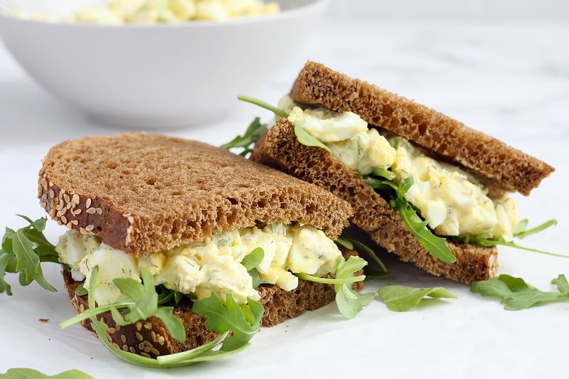 Egg Salad on Whole Grain Bread