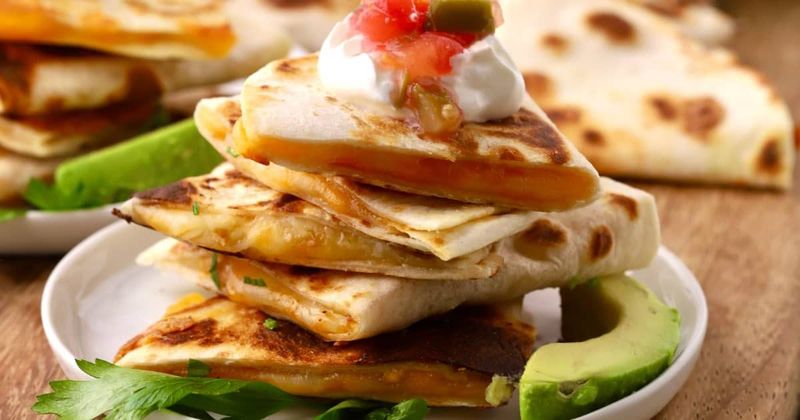 Mini Cheese Quesadilla Triangles