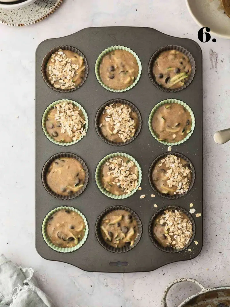 Zucchini Chocolate Chip Mini Muffins