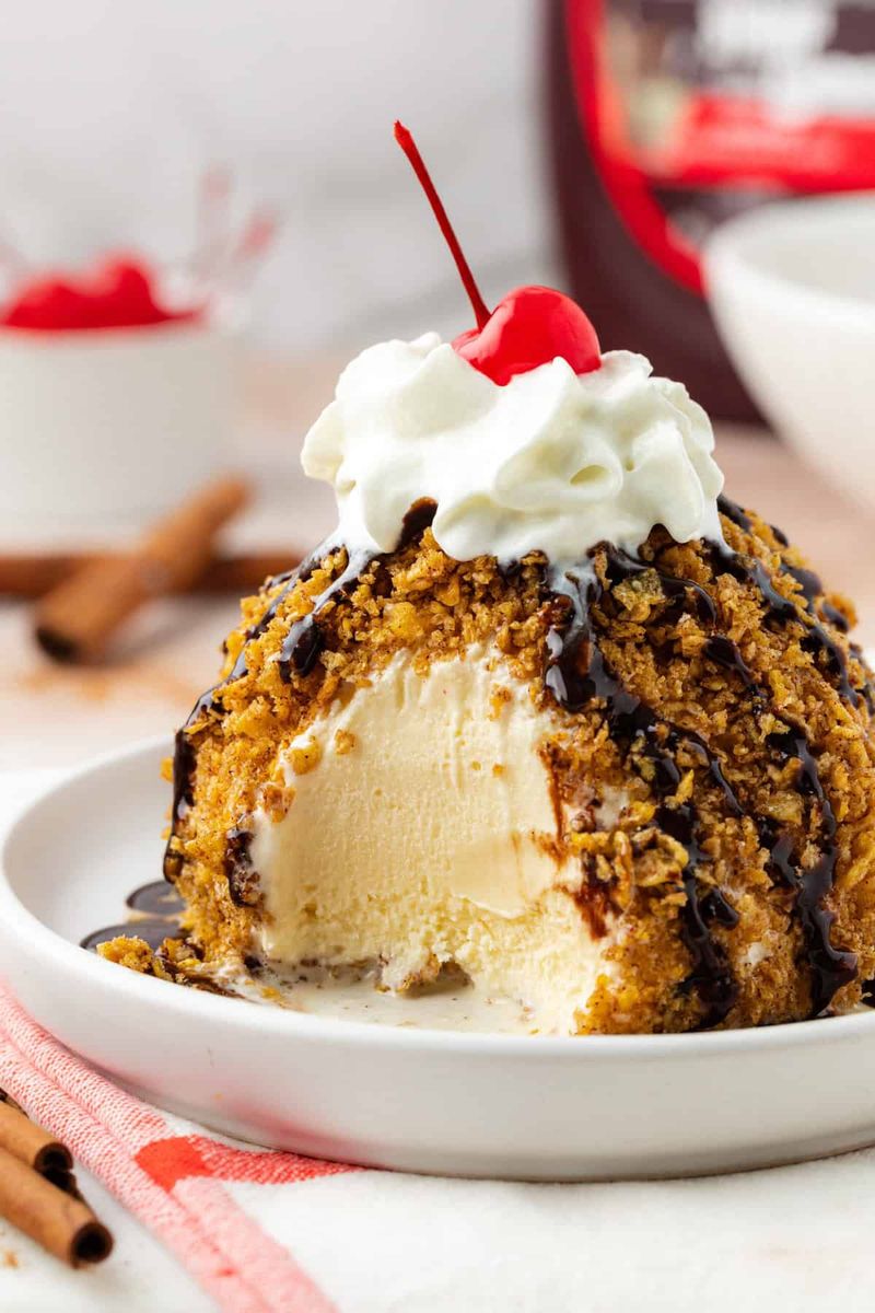 Fried Ice Cream (Mexico and USA)