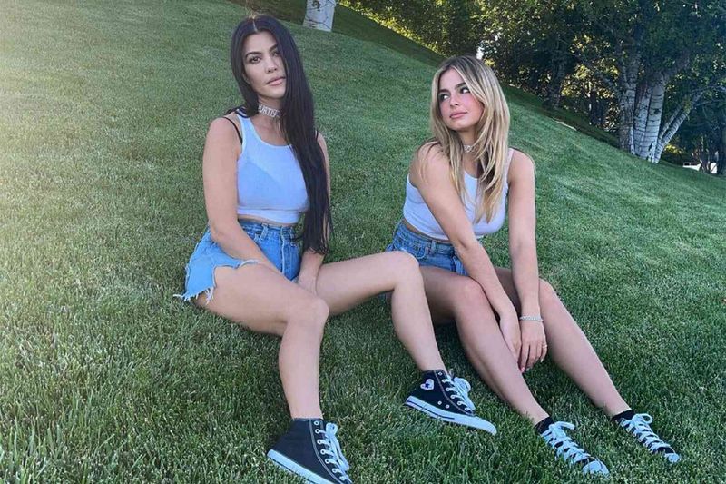 Kourtney Kardashian and Addison Rae