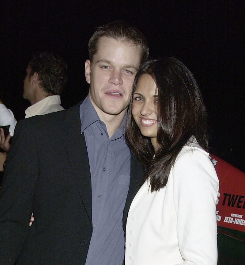 Matt Damon and Luciana Barroso