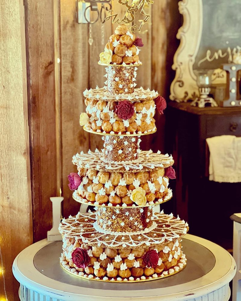 Croque en Bouche Wedding Cake Hybrid