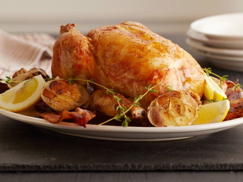 Ina Garten's Roast Chicken with Lemon and Garlic