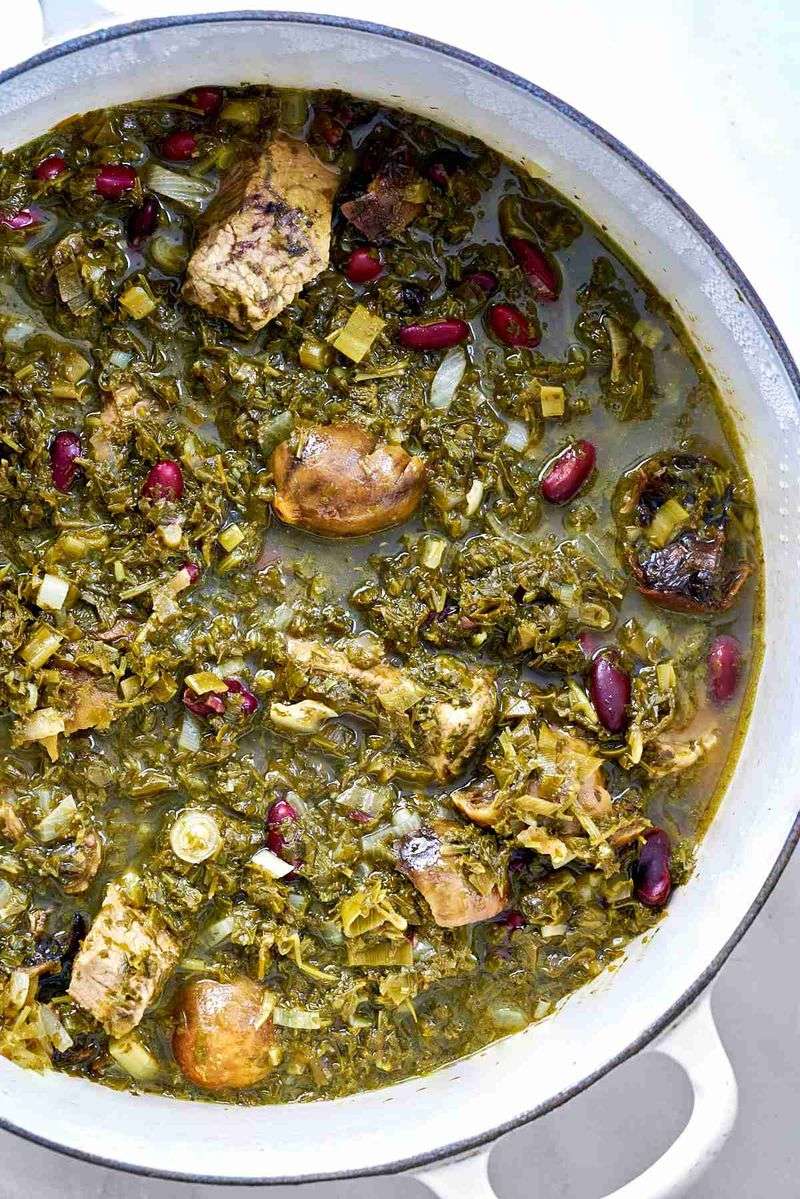 Iranian Herb and Bean Stew (Ghormeh Sabzi)
