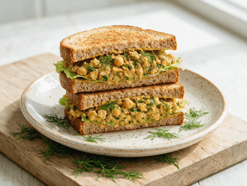 Smashed Chickpea Sandwich