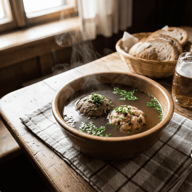 Leberknödelsuppe (Liver Dumpling Soup)