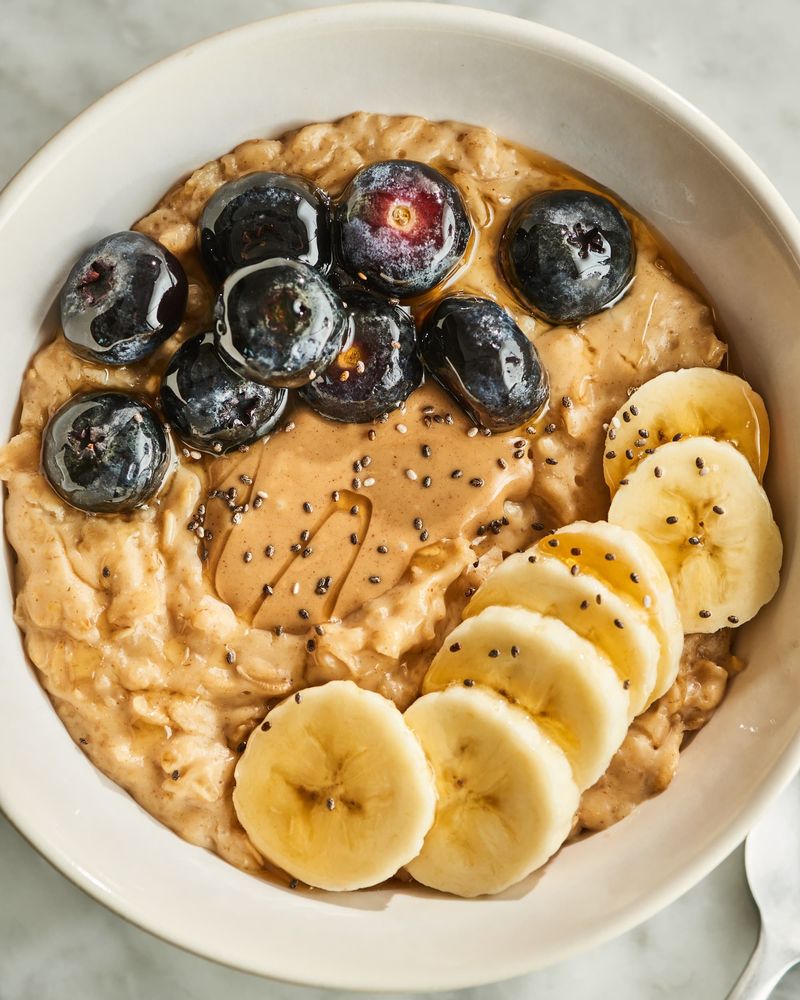 Stir Peanut Butter Into Oatmeal