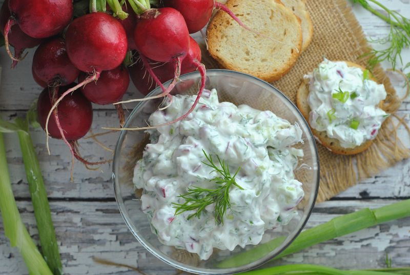 Radish and Cucumber Tzatziki-Style Dip
