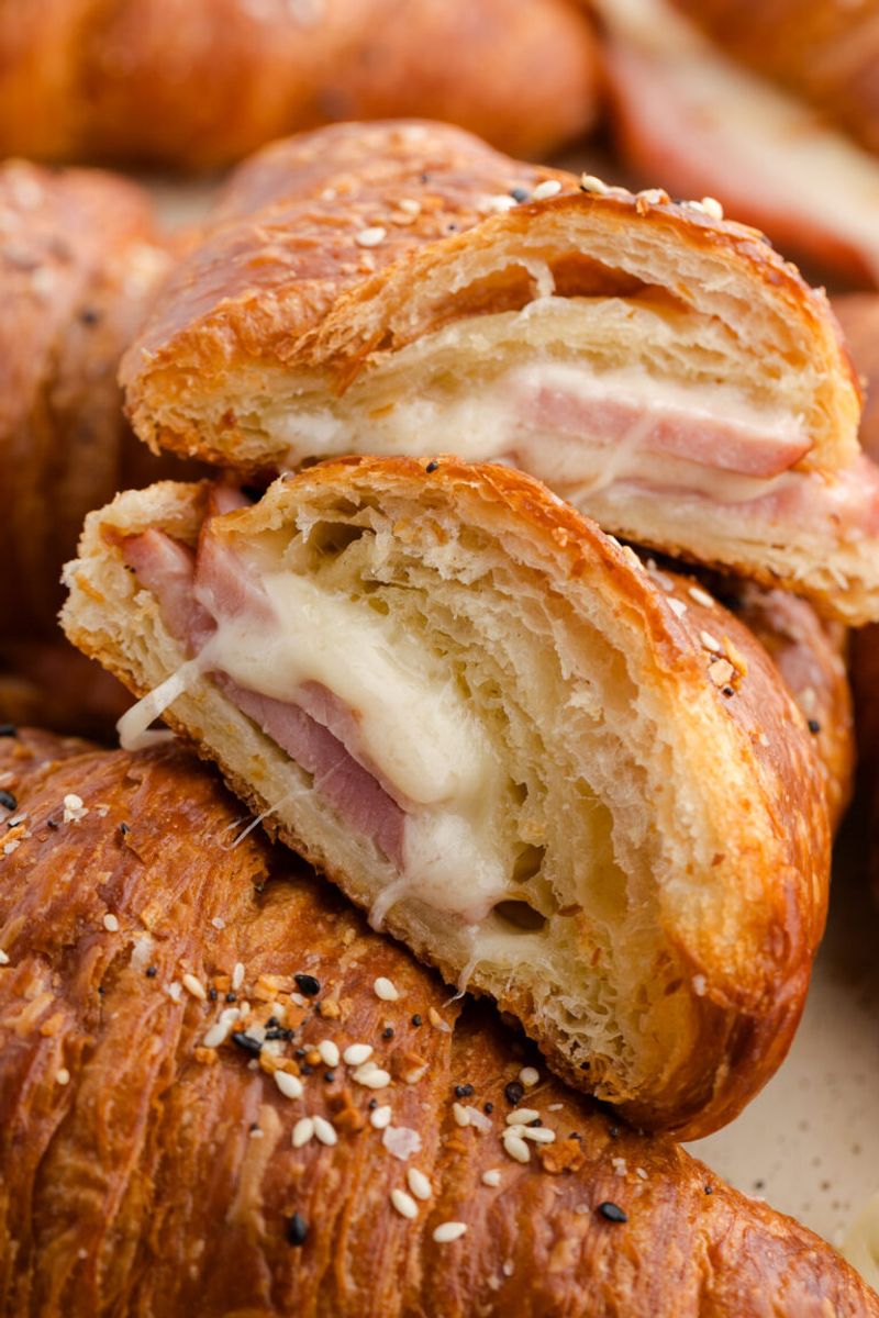 Ham and Cheese Croissant Pockets