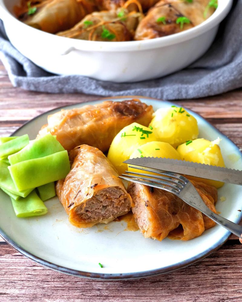 Kohlrouladen (Stuffed Cabbage Rolls)