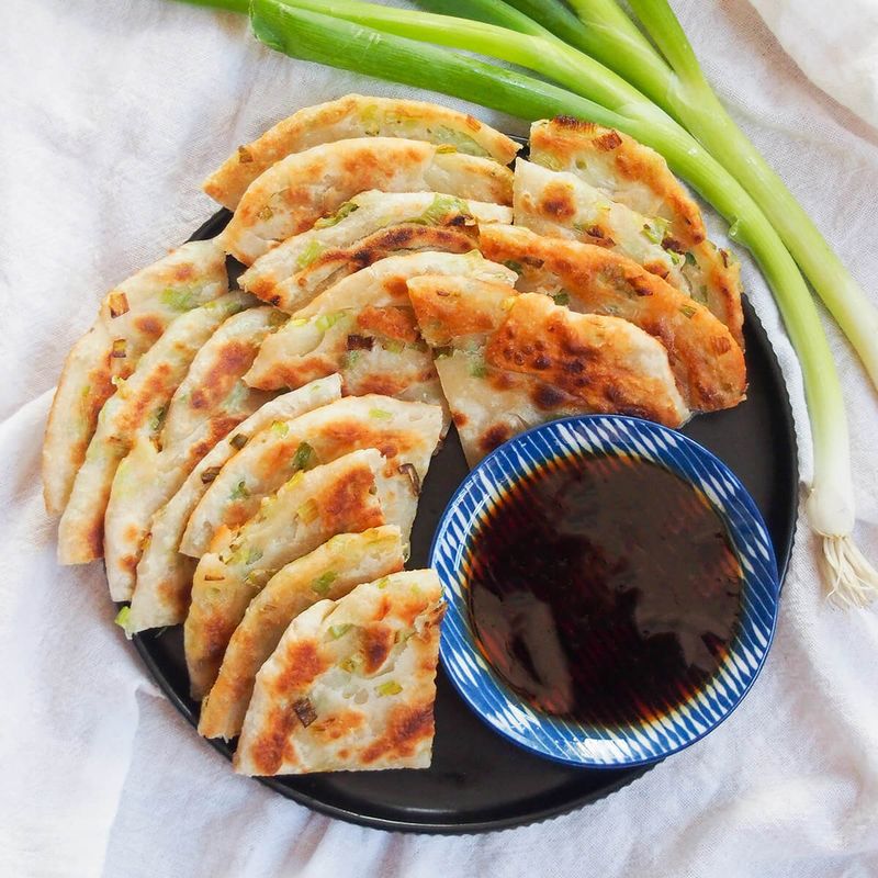 Cong You Bing - Chinese Scallion Pancakes