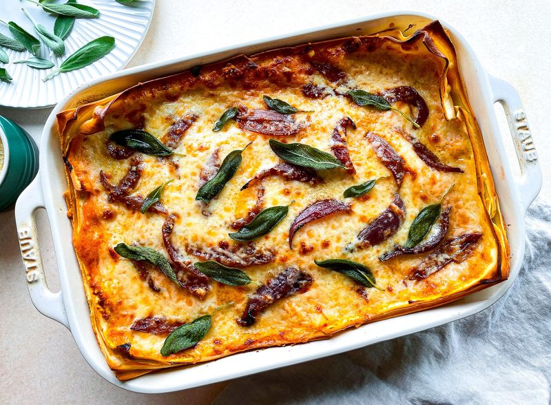 Pumpkin and Sage Lasagne