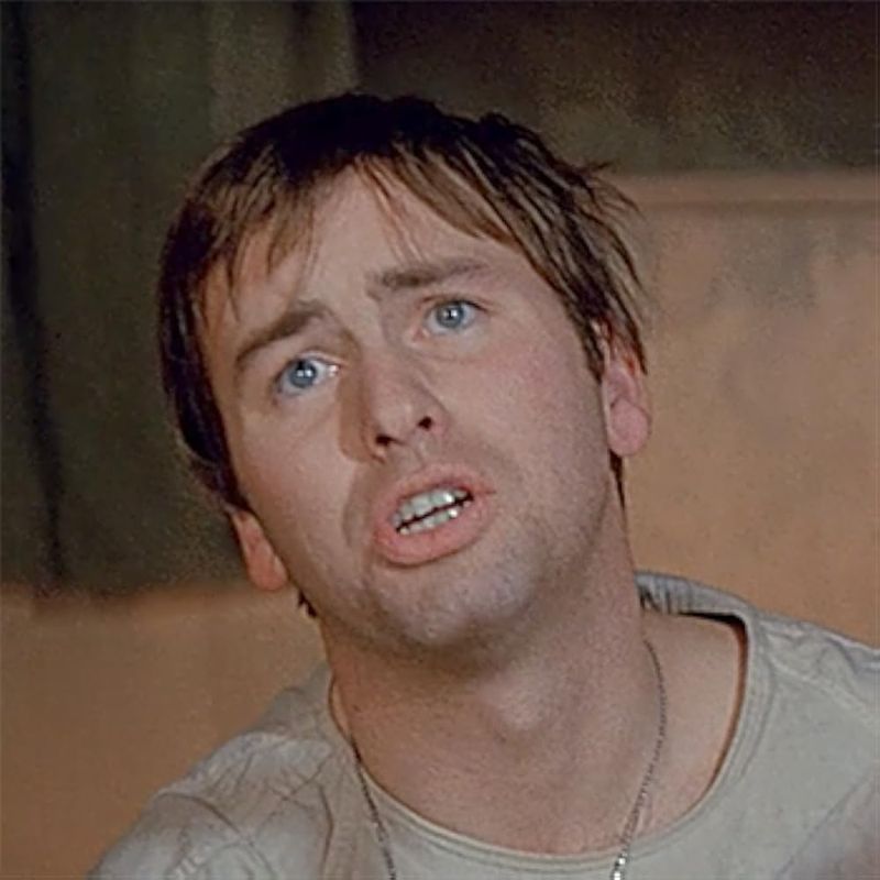 John Ritter as a Wounded Soldier