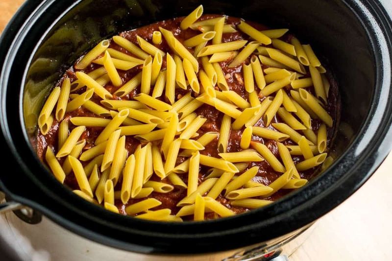 Pasta and Rice Added at the Start