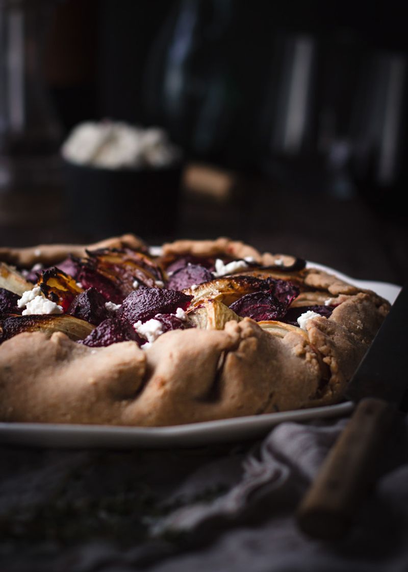 Beetroot and Goat Cheese Galette