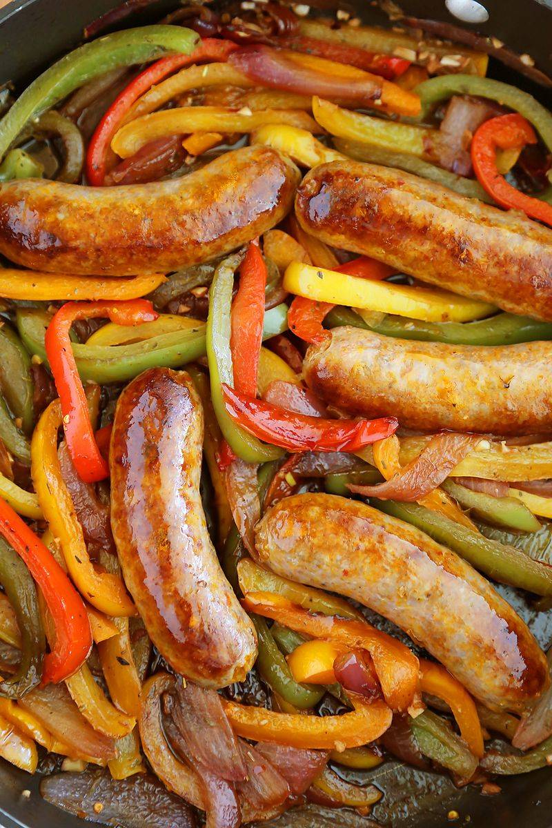 Skillet Sausage and Peppers