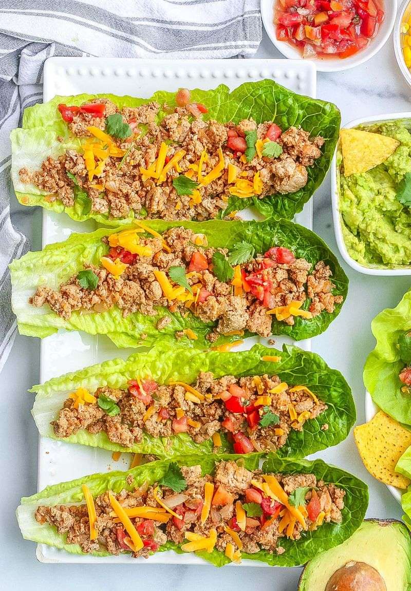 Turkey Lettuce Wrap Tacos