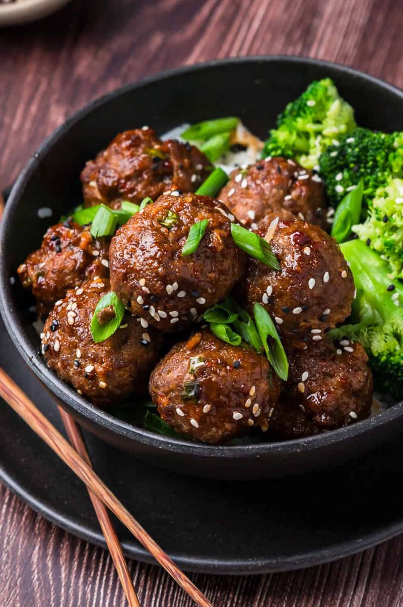 Sticky Soy Glazed Meatballs